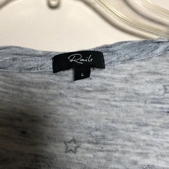 Rails linen blend Star tee size L - Picture 4 of 8